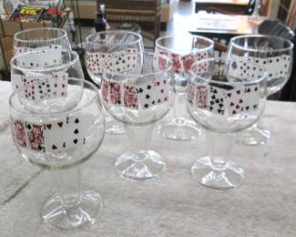 Poker Hand Playing Card Glasses