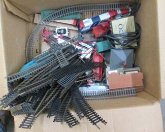 Vintage Model Train & Tracks