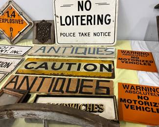 Assorted Metal Signs