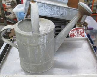 Galvanized Metal Watering Can