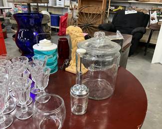 Anchor Hocking Clear Glass Storage Jar