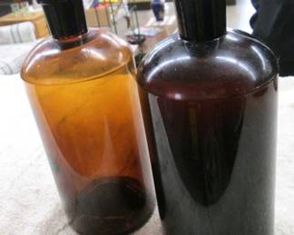 Amber Apothecary Bottles