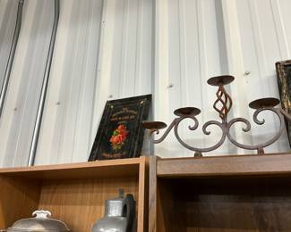 Safe Lock Co Metal Sign - Wrought Iron Candelabra 