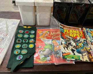 Girl Scout Sash w/Patches - Baby's First Mother Goose Cloth Book