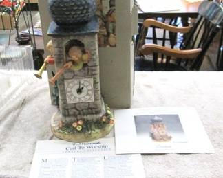 Goebel Hummel "Call to Worship" Clock Tower Figurine