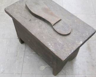 Wood Shoe Polish Box