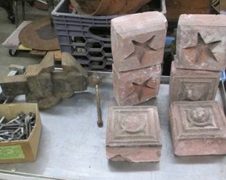 Metal Vise - Garden Decor