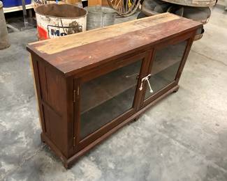 Wood & Glass Bookcase 