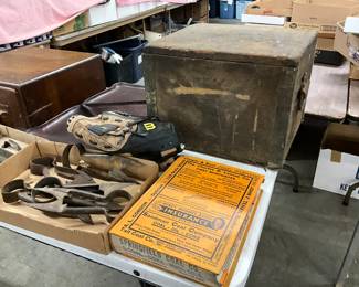 Possibly US Military Army Officer Field Desk from WWII - Wilson Softball / Baseball Glove