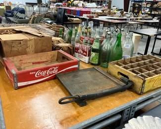 Coca- Cola Wood Tray - Paper Cutter