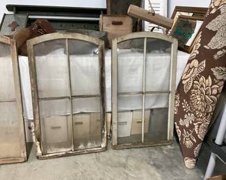 Vintage Arched 4 Pane Windows