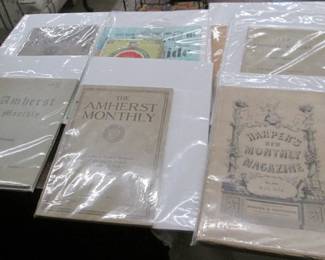 Amherst Monthly & Harpers Monthly Magazines