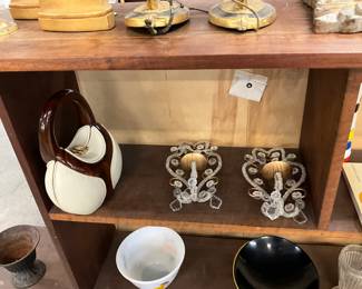 Rocio Wood Purse/Bag - Jewel Candle Holders Wall Decor