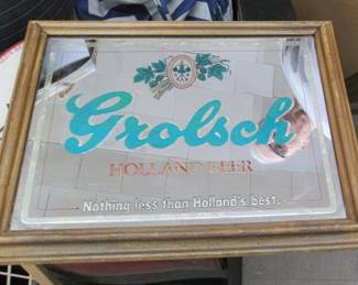 Grolsch Beer Framed Wall Mirror Advertising