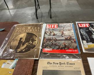 Vintage The New York Times & Life  Magazines