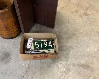 Assorted Vintage License Plates