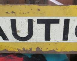 Metal Caution Sign