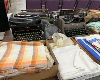 Linen Items - Remington Noiseless Typewriter - Royal Typewriter