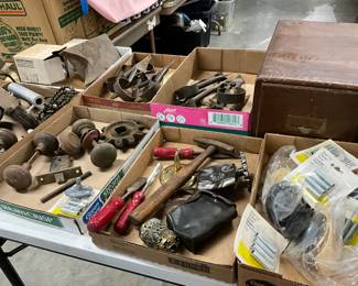 Assorted Door Knobs Hardware - Sheep Shears - Took Items