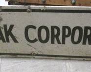 Metal Mico-Trak Corporation Metal Sign