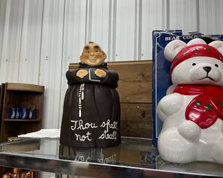 Ceramic "Thou Shalt Not Steal" Friar Tuck Cookie Jar
