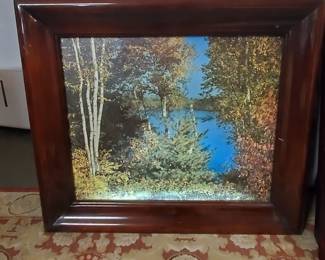 Lighted outdoor pictures