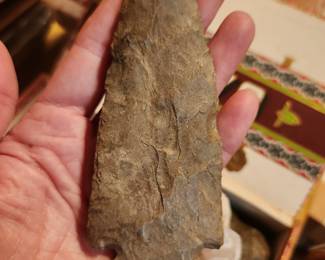 Collection of arrowheads and primitive tools