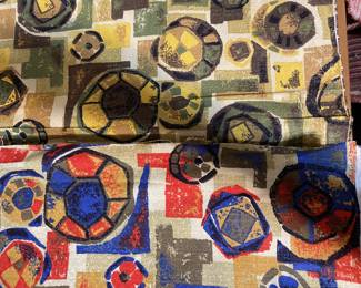 Barkcloth 50's Abstract