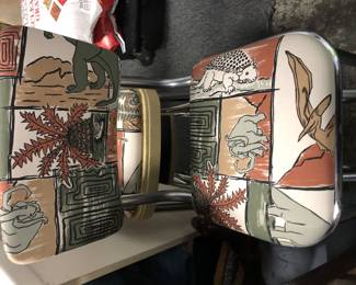Customer Chair with Urban Burp Fabric. CHAIR NOT FOR SALE
