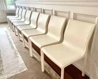 INTERLUDE WHITE DINING CHAIRS