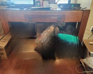 Vintage oak 1 drawer desk