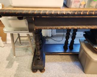 Vintage ribbon edge table