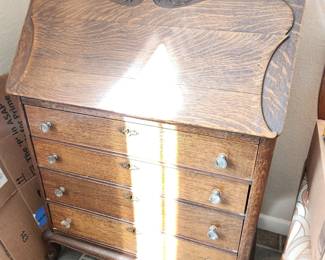 Vintage fold down desk