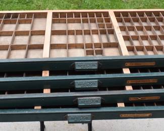 Hamilton MFG Co Printer Cabinet Drawers (4)