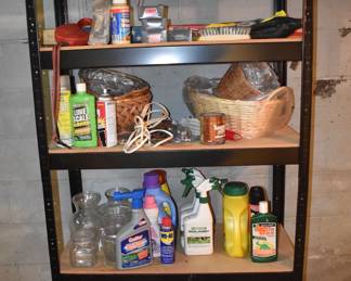 Storage Shelves And Contents