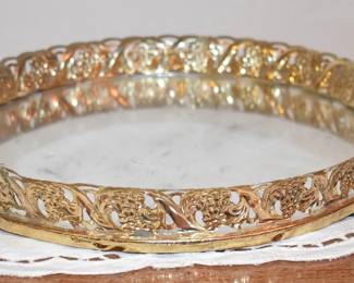 French Provincial Style Mirrored Dressing Tray