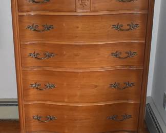 Tall Bassett French Provincial Style Dresser