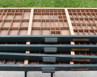 Hamilton MFG Co Printer Cabinet Drawers (4)