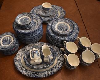 Liberty Blue English China Set