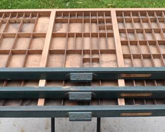 Hamilton MFG Co Printer Cabinet Drawers (3)