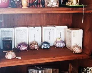 Music boxes, Marilyn Monroe bottles, and more