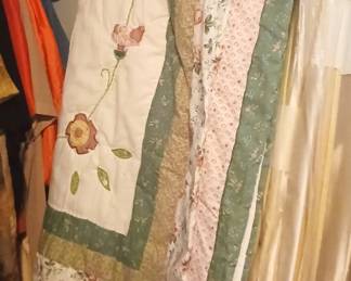 Hand made quilt and bed sham