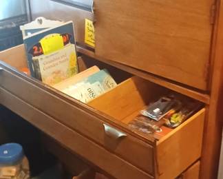 Kids books and great Mid century dresser