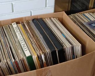 There are two huge boxes of albums