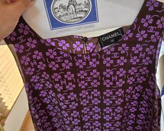 Chanel silk tank