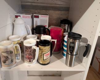 Vintage Beer Mugs and Coffee Urn's