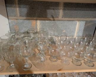 Multiple options of glass ware