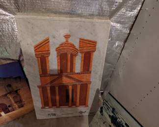 Very Heavy Marble Stone with Painting on it.