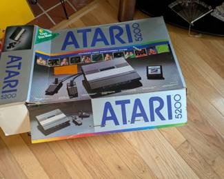 Atari 5200 - Video Game Console Black (System) With 
 Games and  instructions And Power Supply