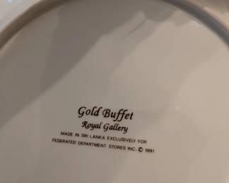 Gold Buffet plates